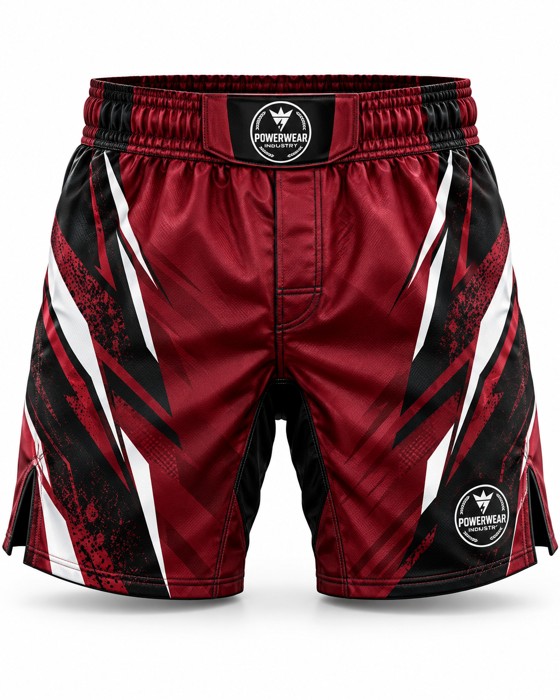 Wholesale All Black Premium MMA Fight Shorts - Custom Manufacturing | Power Wear Industry
