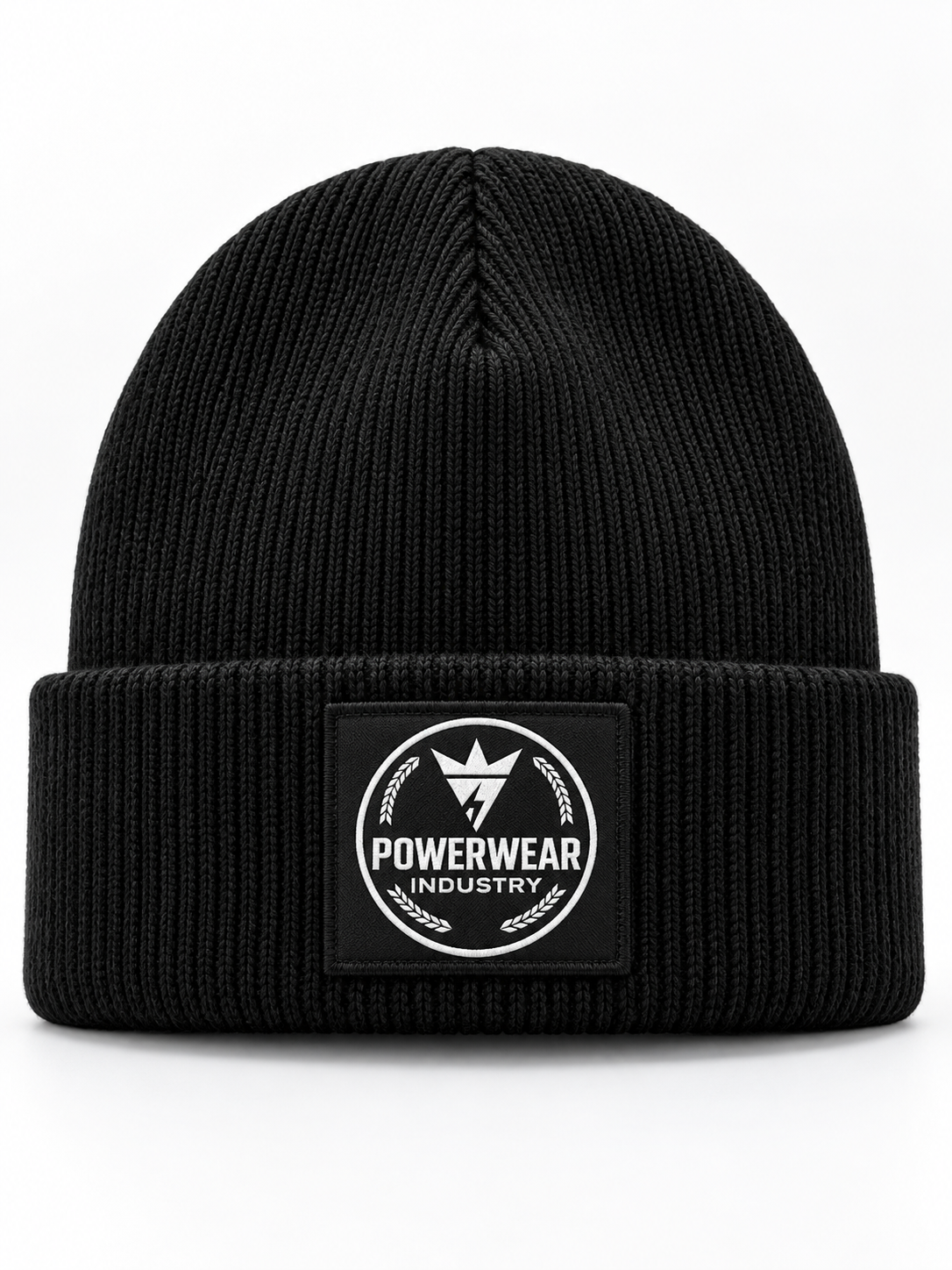 Wholesale Black Ribbed Knit Beanie - Custom Manufacturing | Power Wear Industry