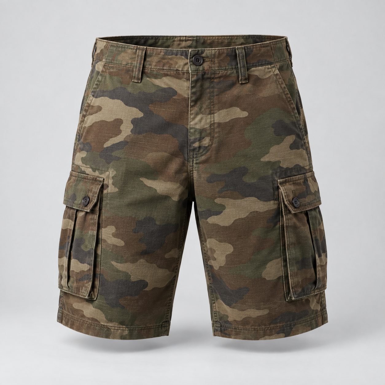 Woodland Camo Cargo Shorts