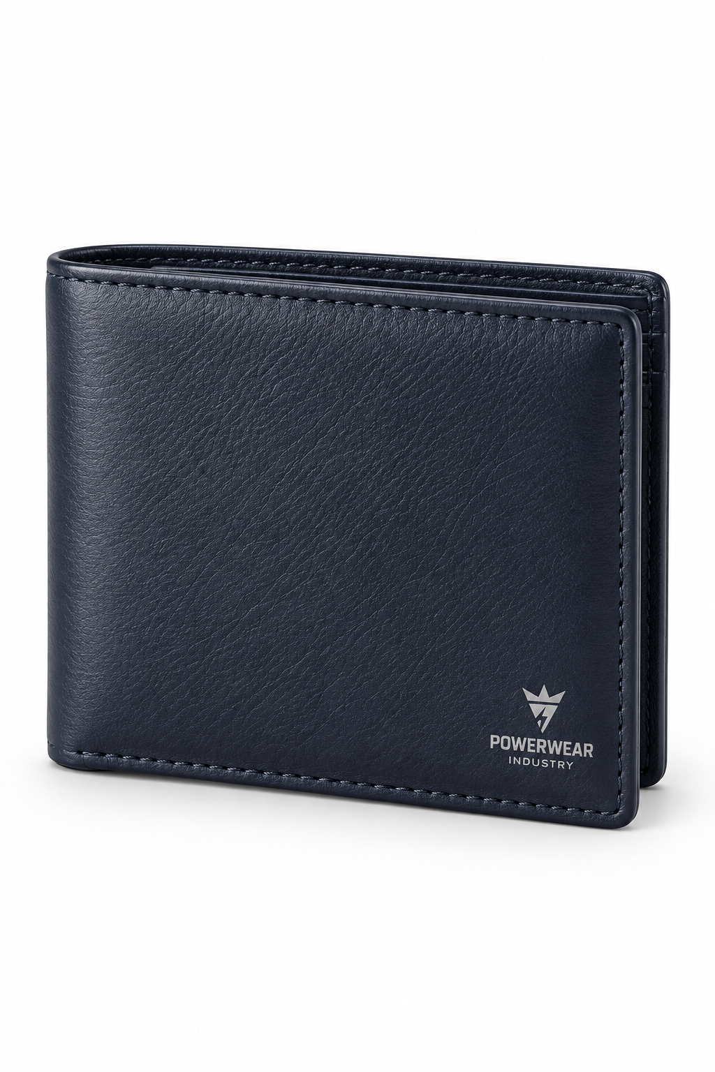 Wholesale Gents Navy Leather Bifold Wallet - Custom Manufacturing | Power Wear Industry