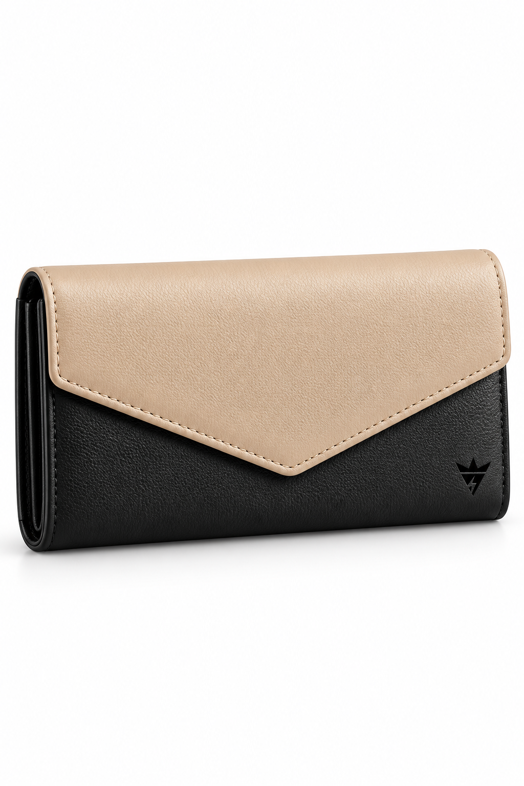 Wholesale Ladies Cream Black Envelope Wallet - Custom Manufacturing | Power Wear Industry