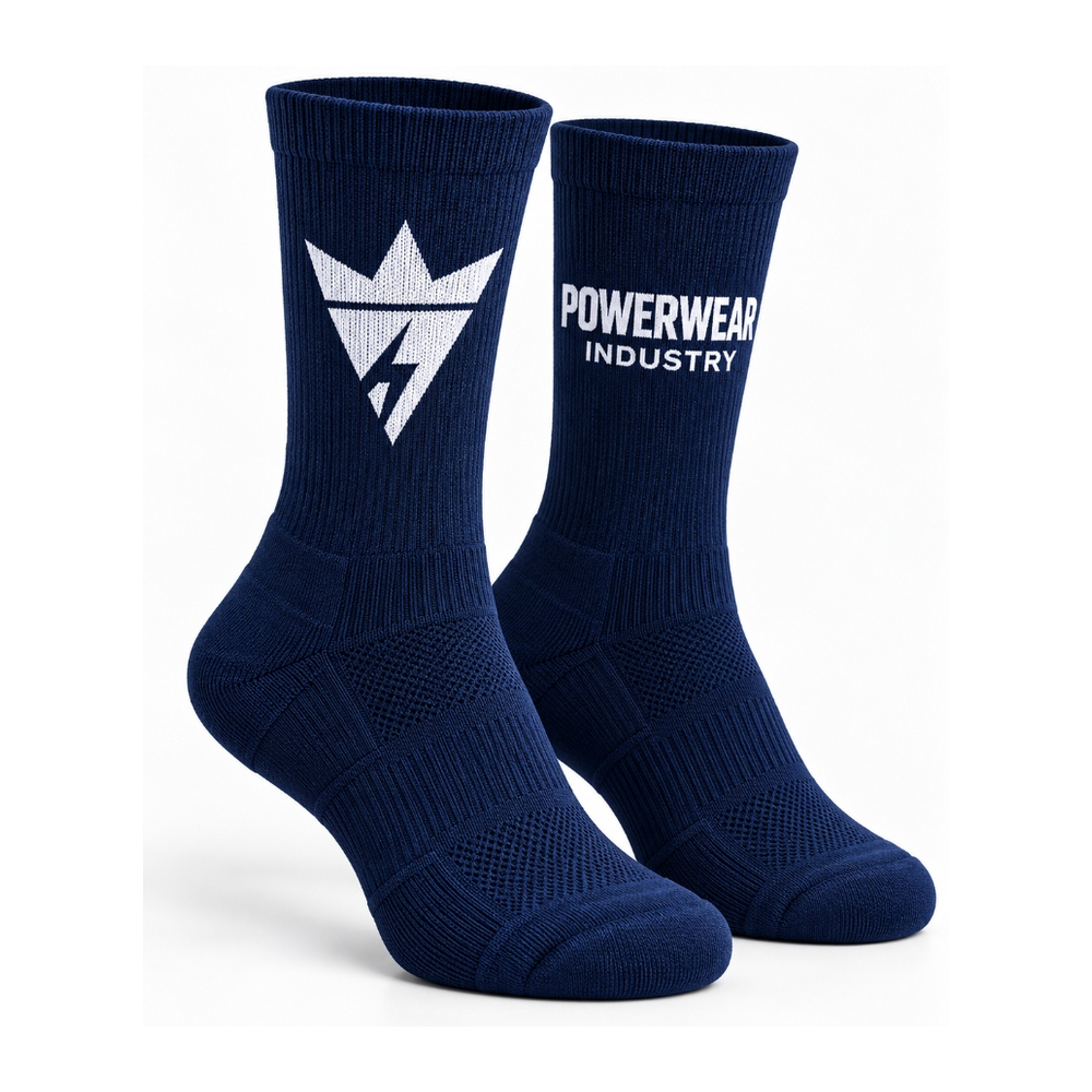 Navy Blue Sports Socks - Power Wear Industry