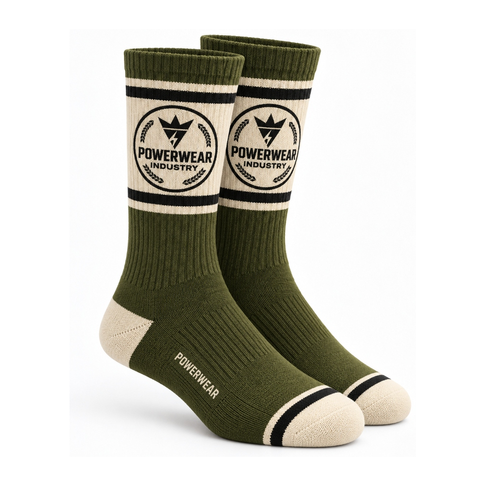 Olive Green Sports Socks - Power Wear Industry