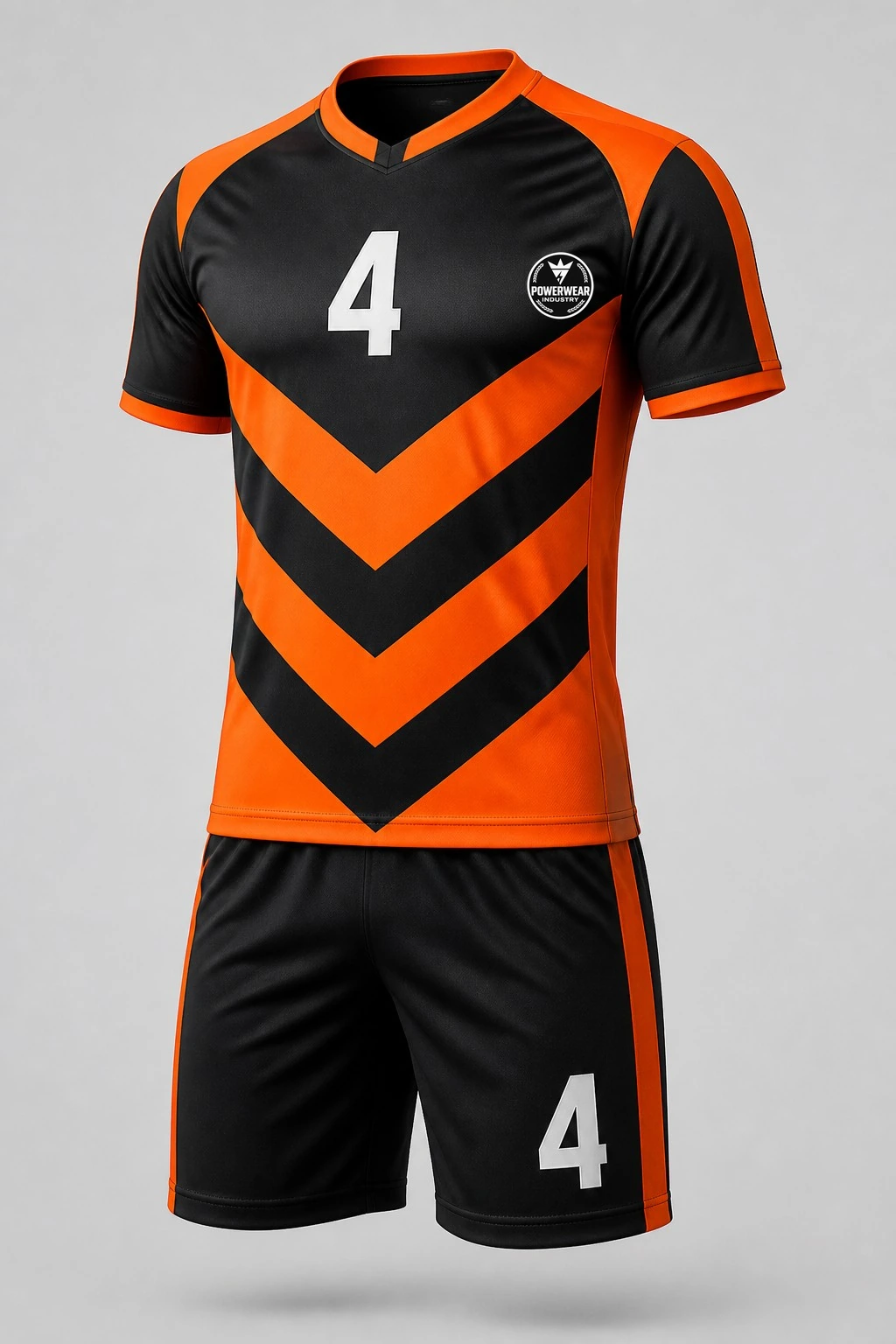 Custom Sports Apparel Set — Design 04 by Power Wear Industry with left-chest logo