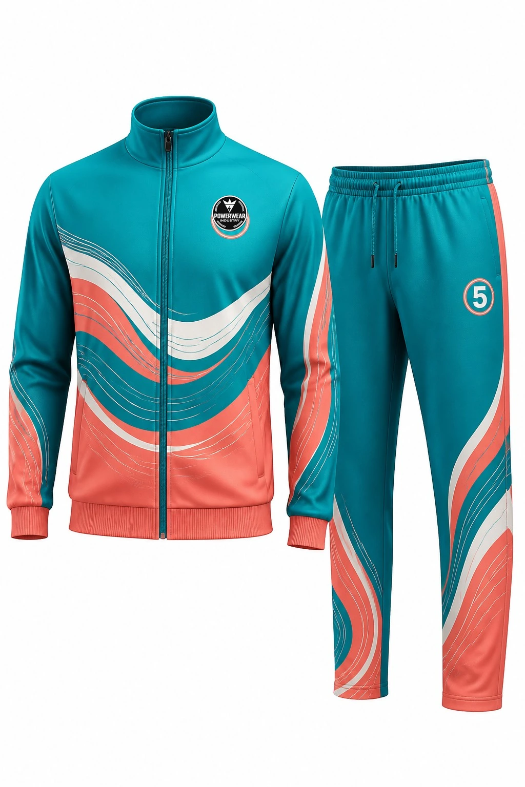 Custom Sports Apparel Set — Design 05 by Power Wear Industry with left-chest logo