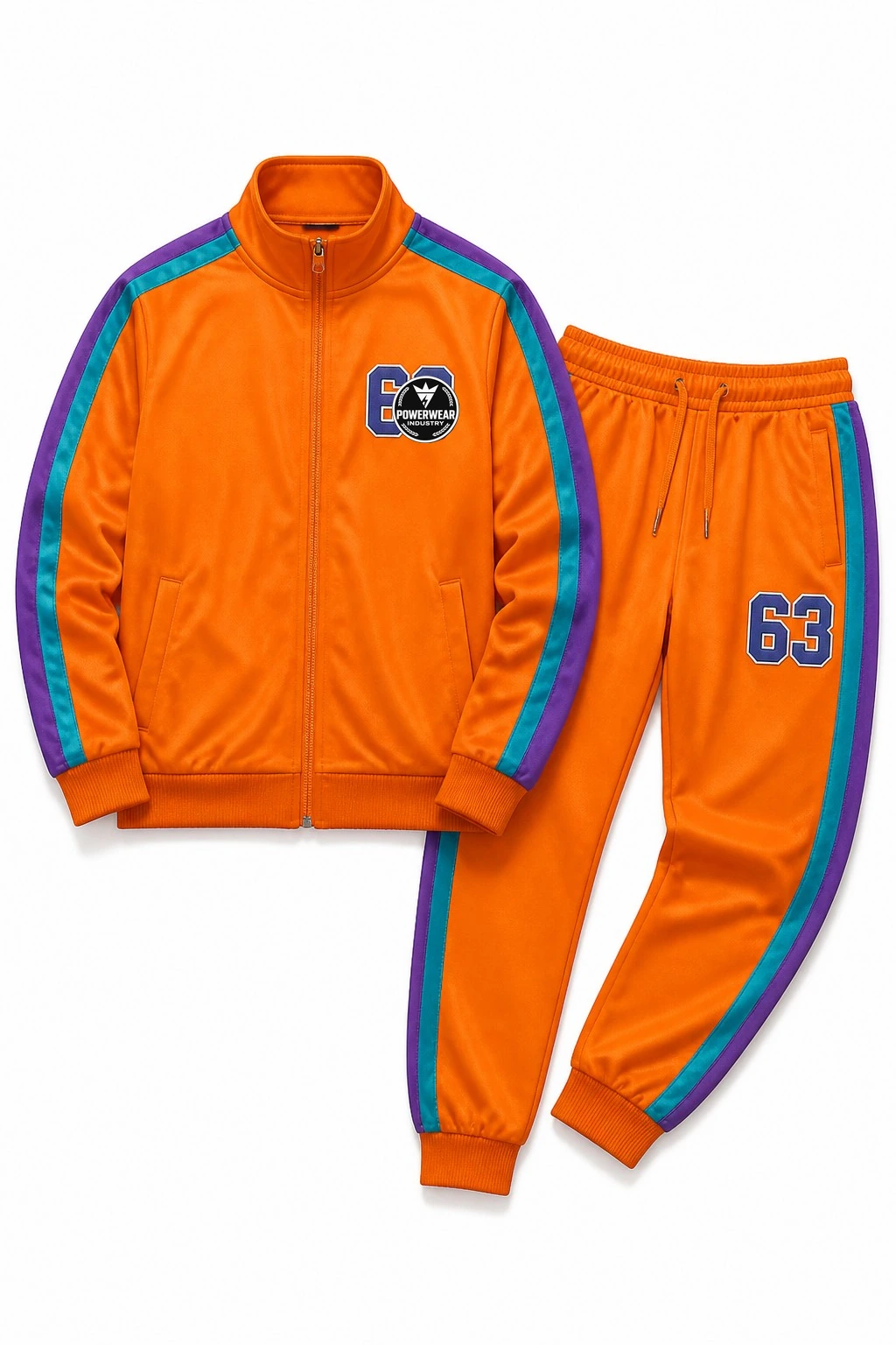 Custom Tracksuit — Design 06 by Power Wear Industry with left-chest logo