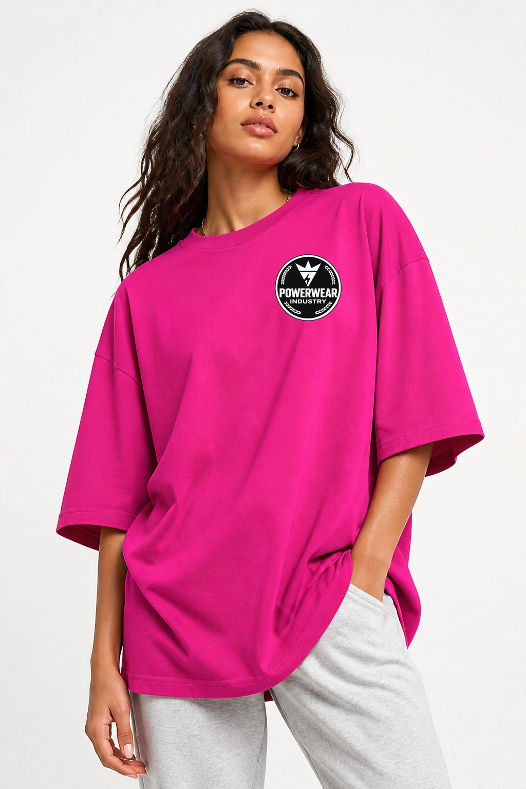 Custom Graphic T-Shirt — Design 12 by Power Wear Industry with branded badge