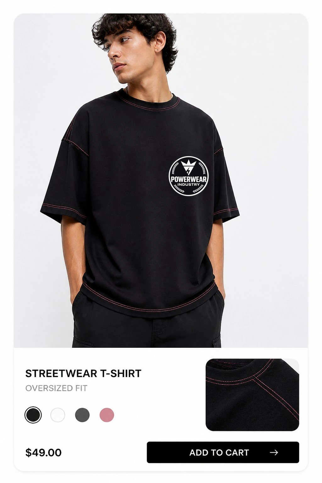 T-Shirts & Oversized Tees designs by Power Wear Industry