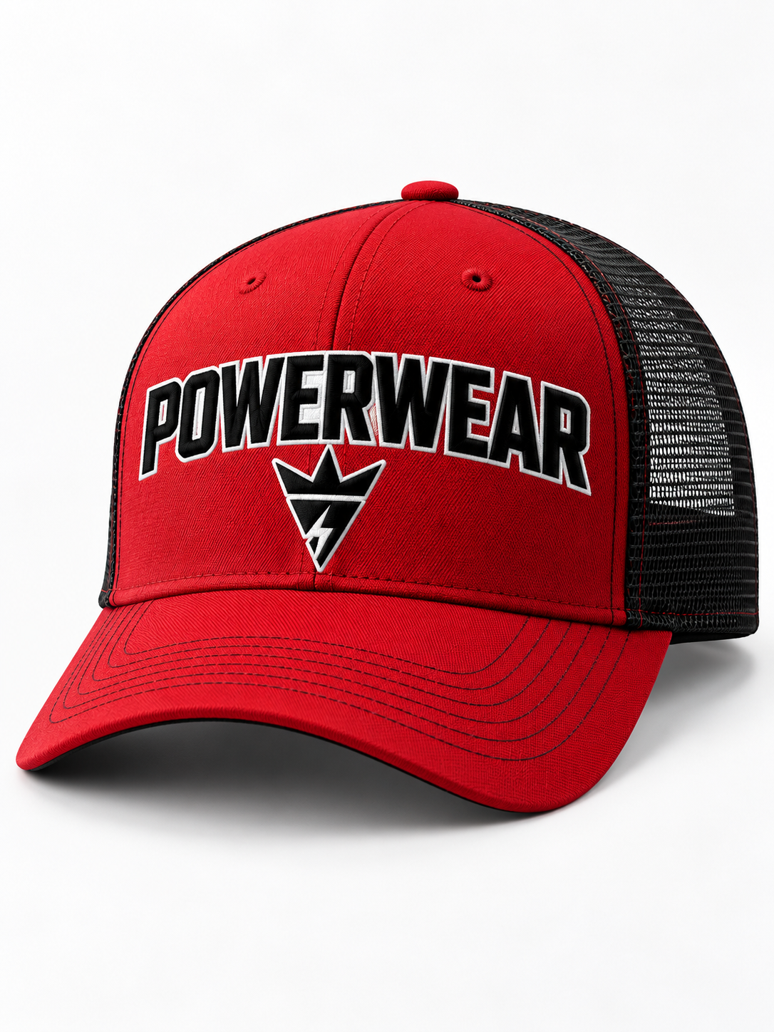 Wholesale Red Black Trucker Cap - Custom Manufacturing | Power Wear Industry