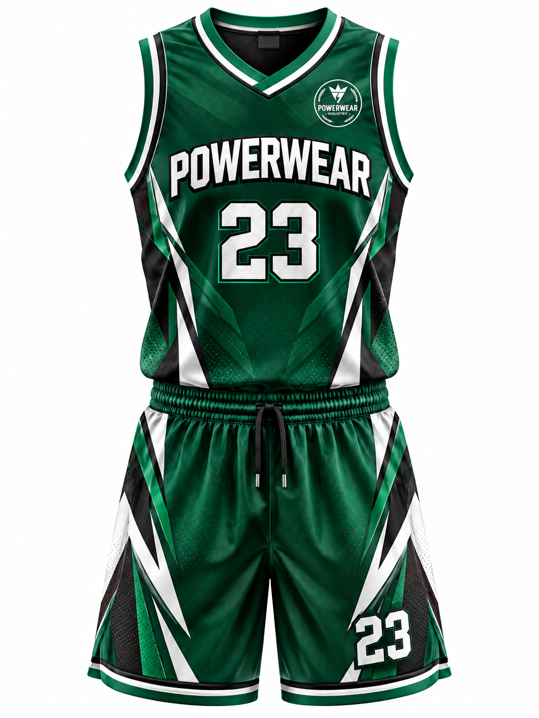 Emerald Green Basketball Uniform - Powerwear Industry