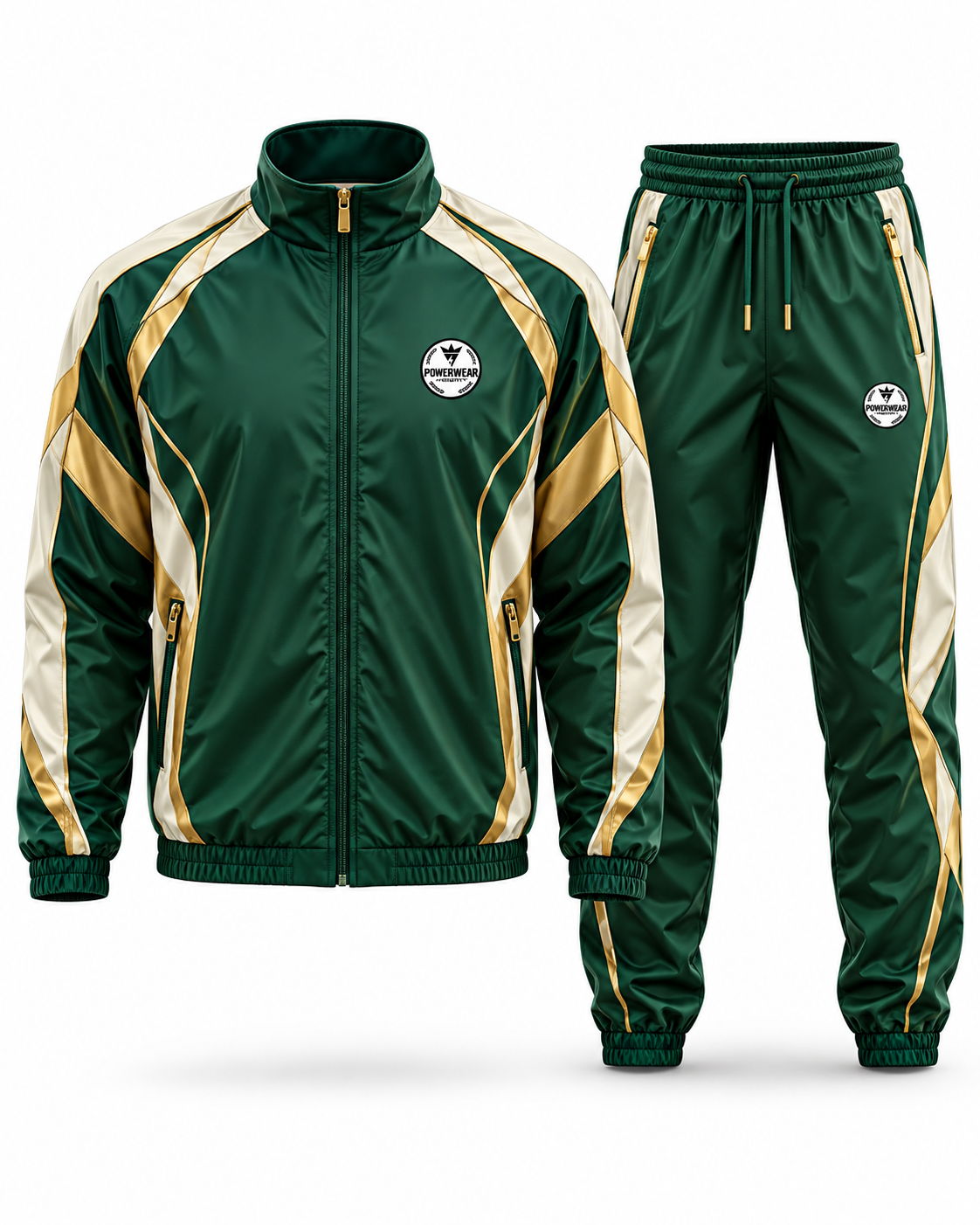 Emerald Gold Windbreaker Set - Powerwear Industry