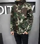 Wholesale Two-Tone Navy & Olive Windbreaker - Custom Outerwear